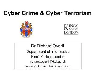 Cyber Crime &amp; Cyber Terrorism