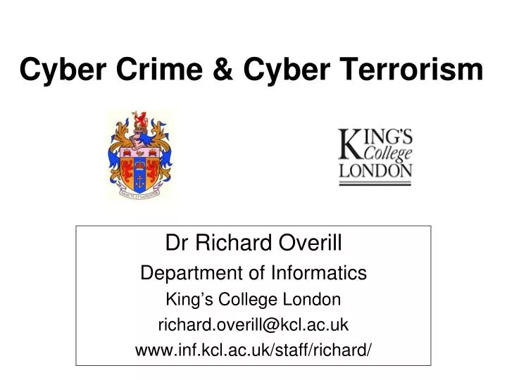 cyber crime cyber terrorism