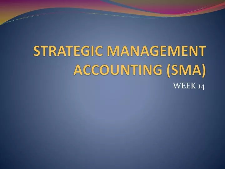 strategic management accounting sma