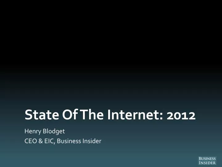 state of the internet 2012