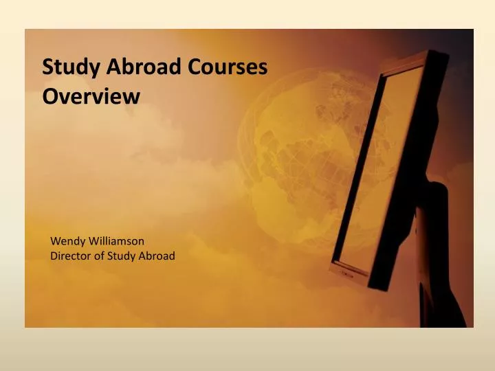 study abroad courses overview