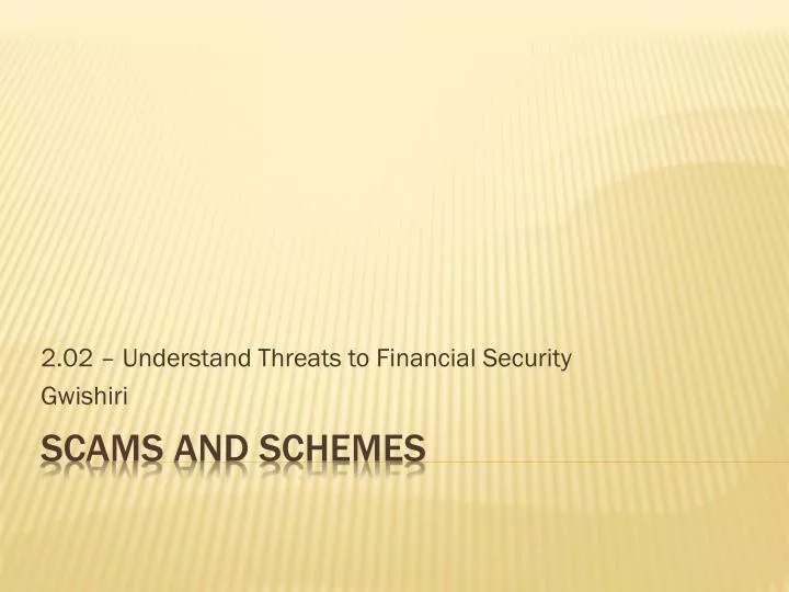 2 02 understand threats to financial security gwishiri