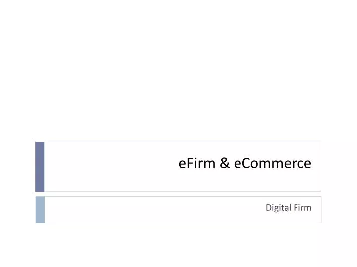 efirm ecommerce