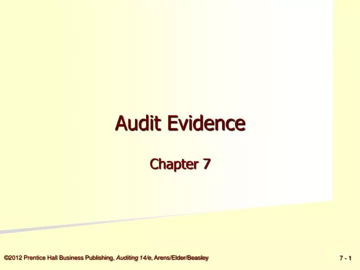 audit evidence