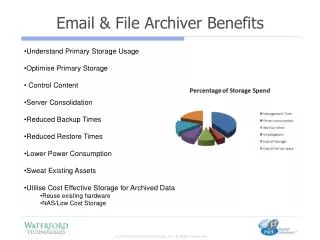 Email &amp; File Archiver Benefits