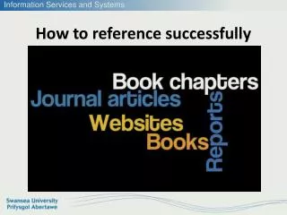 How to reference successfully