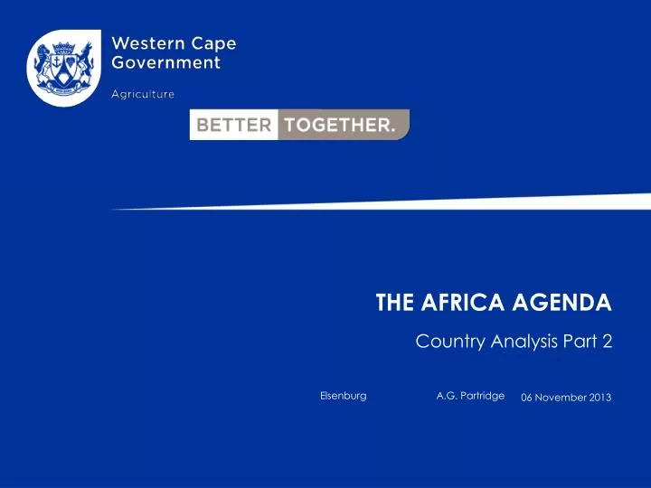 the africa agenda