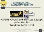 US ARMY FINANCIAL MANAGEMENT COMMAND - slide 1