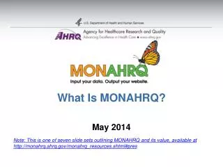 What Is MONAHRQ?