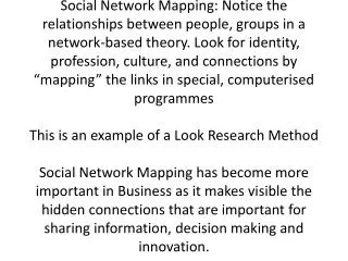 My colleague and I want to understand how Social Network Mapping can help with design and brand identity