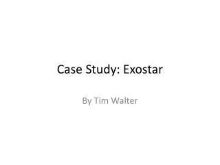 Case Study: Exostar