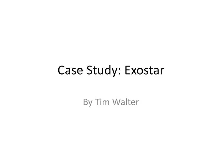 case study exostar