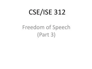 CSE/ISE 312