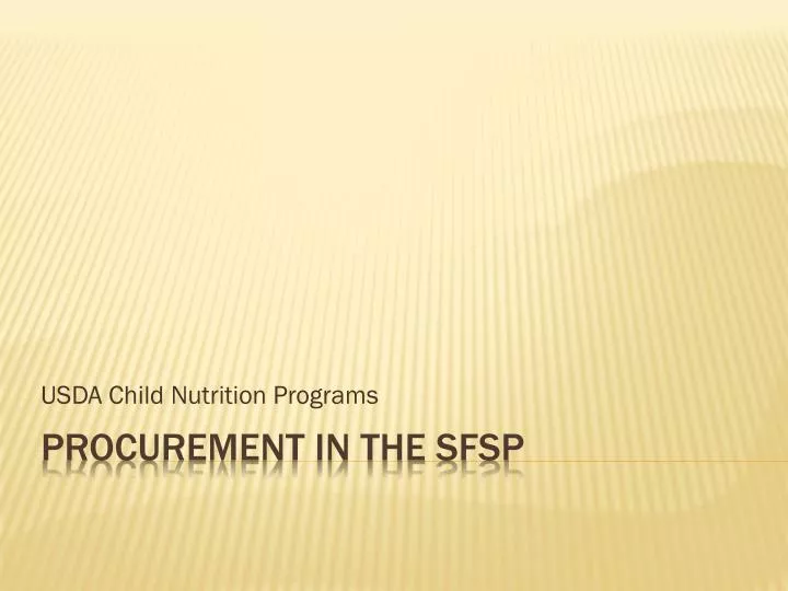usda child nutrition programs