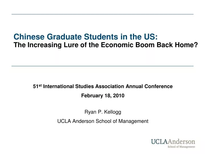 chinese graduate students in the us the increasing lure of the economic boom back home