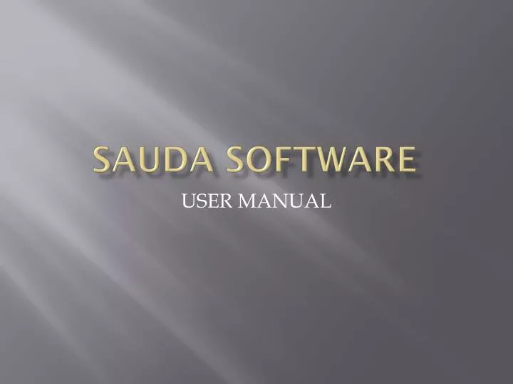 sauda software