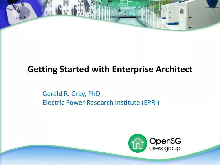 getting started with enterprise architect