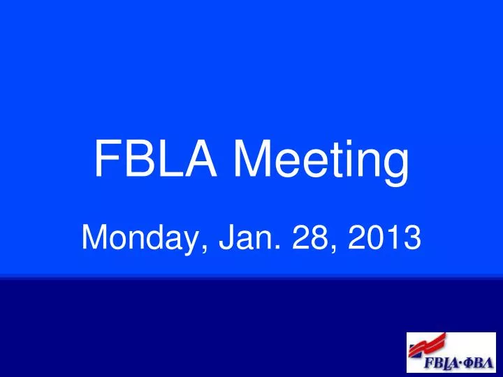 fbla meeting