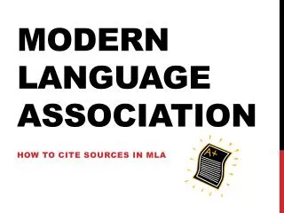 Modern Language Association