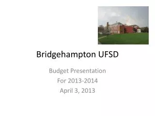 Bridgehampton UFSD