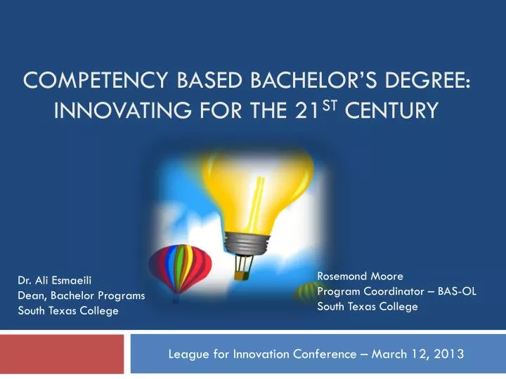 competency based bachelor s degree innovating for the 21 st century