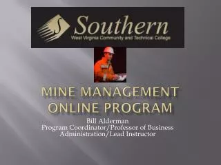 Mine management Online program