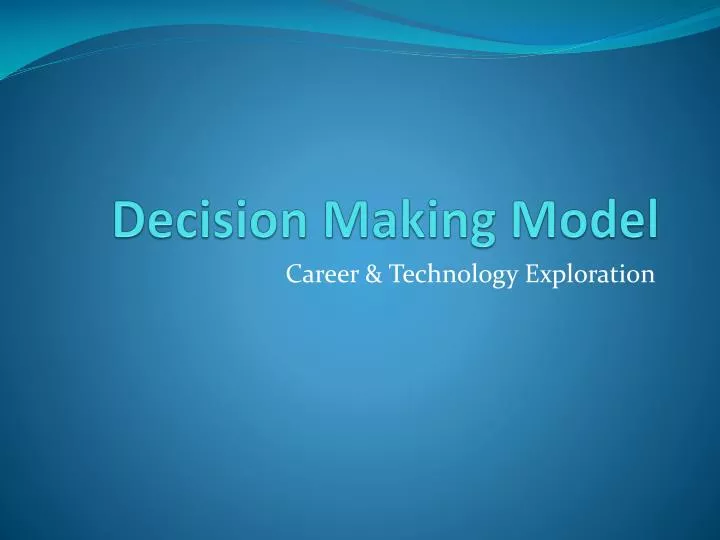 decision making model