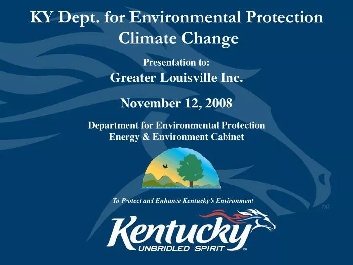 ky dept for environmental protection climate change