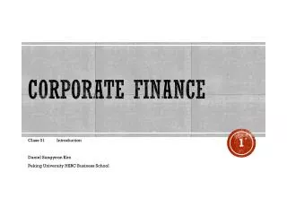 Corporate Finance