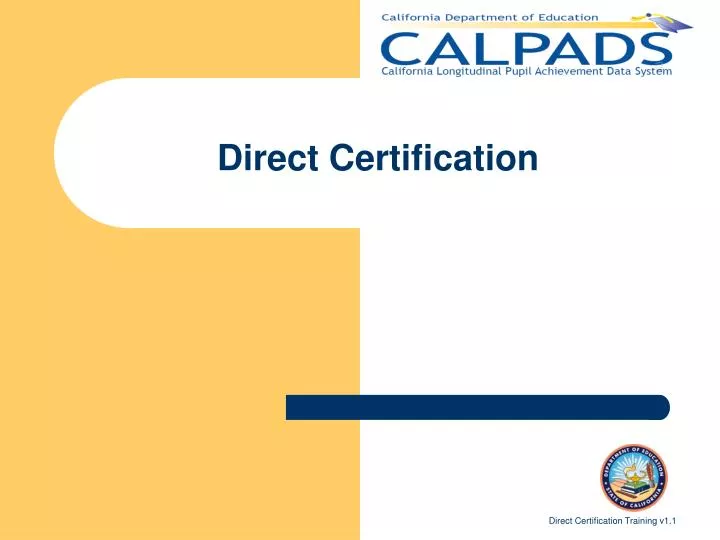 direct certification