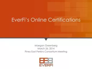 EverFi’s Online Certifications