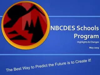 NBCDES Schools Program