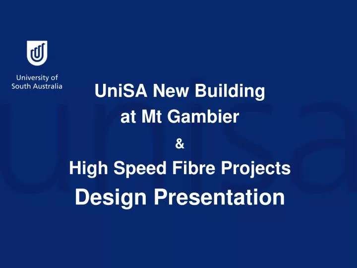 unisa new building at mt gambier high speed fibre projects design presentation