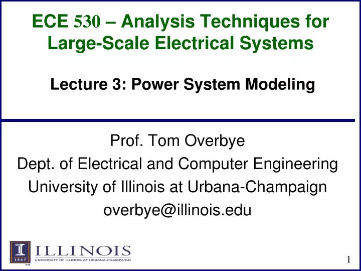 ece 530 analysis techniques for large scale electrical systems