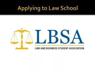 Applying to Law School