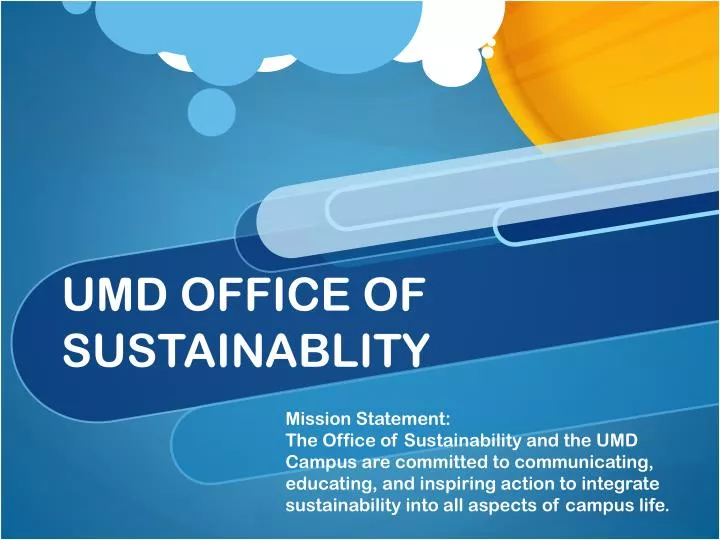 umd office of sustainablity