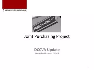 Joint Purchasing Project