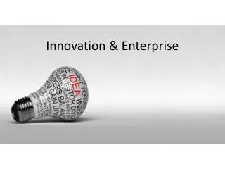 Innovation &amp; Enterprise