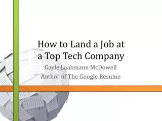 How to Land a Job at a Top Tech Company
