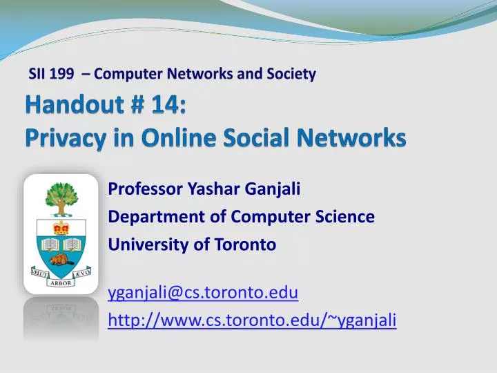 handout 14 privacy in online social networks