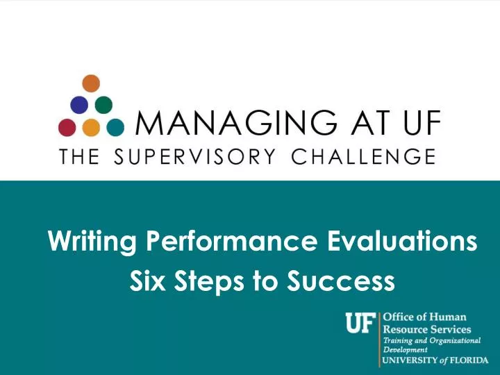 writing performance evaluations six steps to success