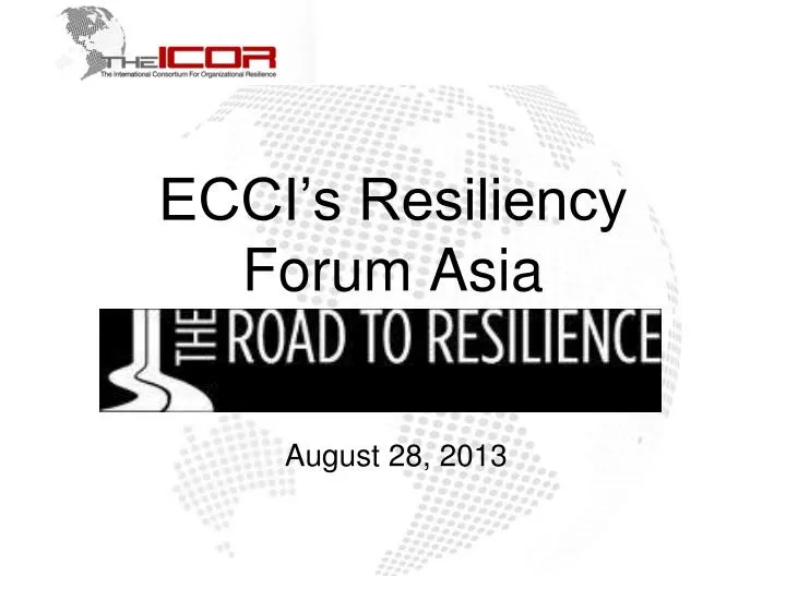 ecci s resiliency forum asia