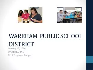 WAREHAM PUBLIC SCHOOL DISTRICT
