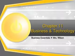 chapter 11 business technology