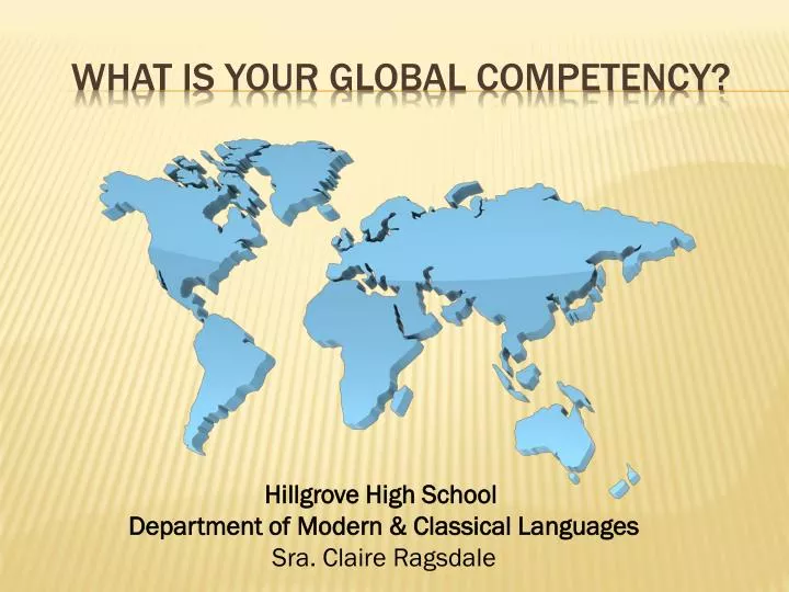 what is your global competency