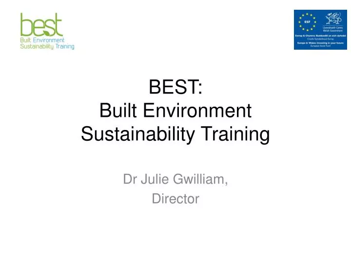 best built environment sustainability training