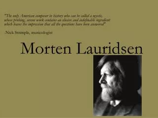 Morten Lauridsen