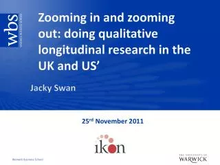Zooming in and zooming out: doing qualitative longitudinal research in the UK and US’