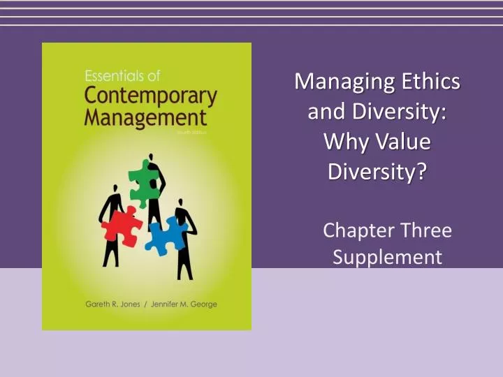 managing ethics and diversity why value diversity
