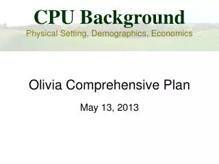 olivia comprehensive plan
